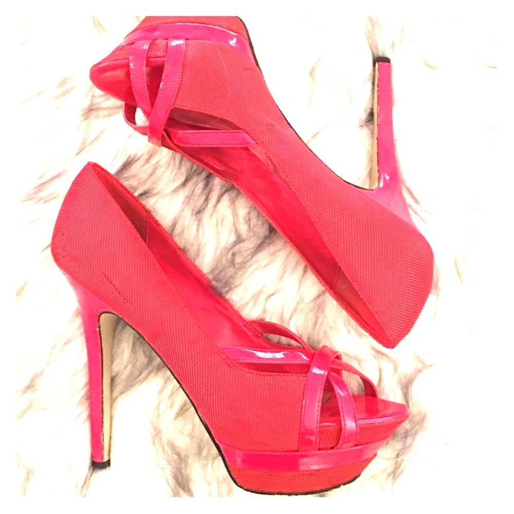 Bakers Kathy Peep Platform Heels